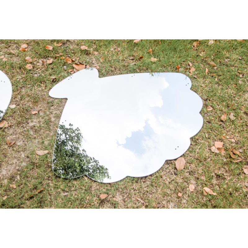 Lo specchio a forma di conchiglia del Set 4 Specchi Sensoriali per Bambini Indoor & Outdoor di Wisdom