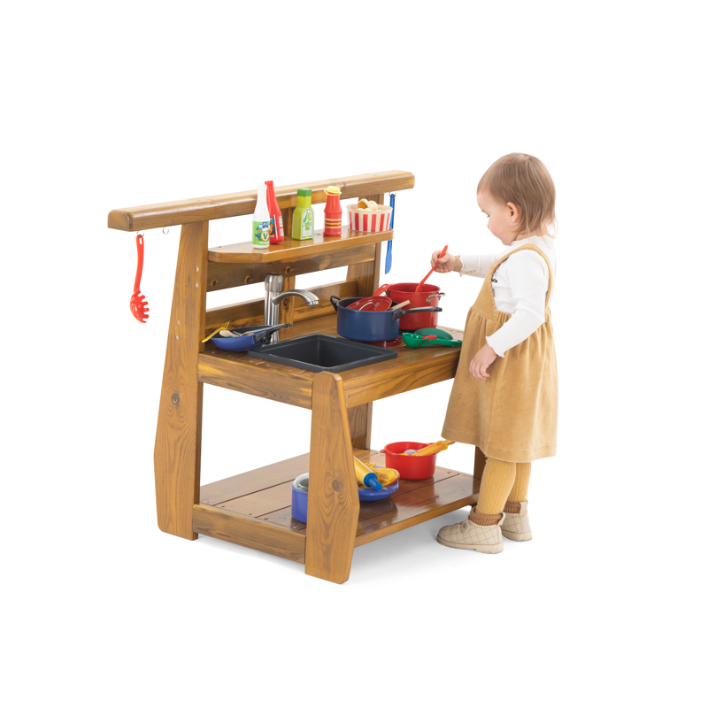 I bambini si divertiranno a giocare con questa Cucina Gioco in Legno da esterno di Wisdom I bambini si divertiranno a giocare con questa Cucina Gioco in Legno da esterno di Wisdom