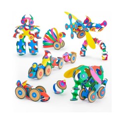 Scopri quante figure puoi costruire con il Set da 72 pezzi delle costruzioni magnetiche Clixo