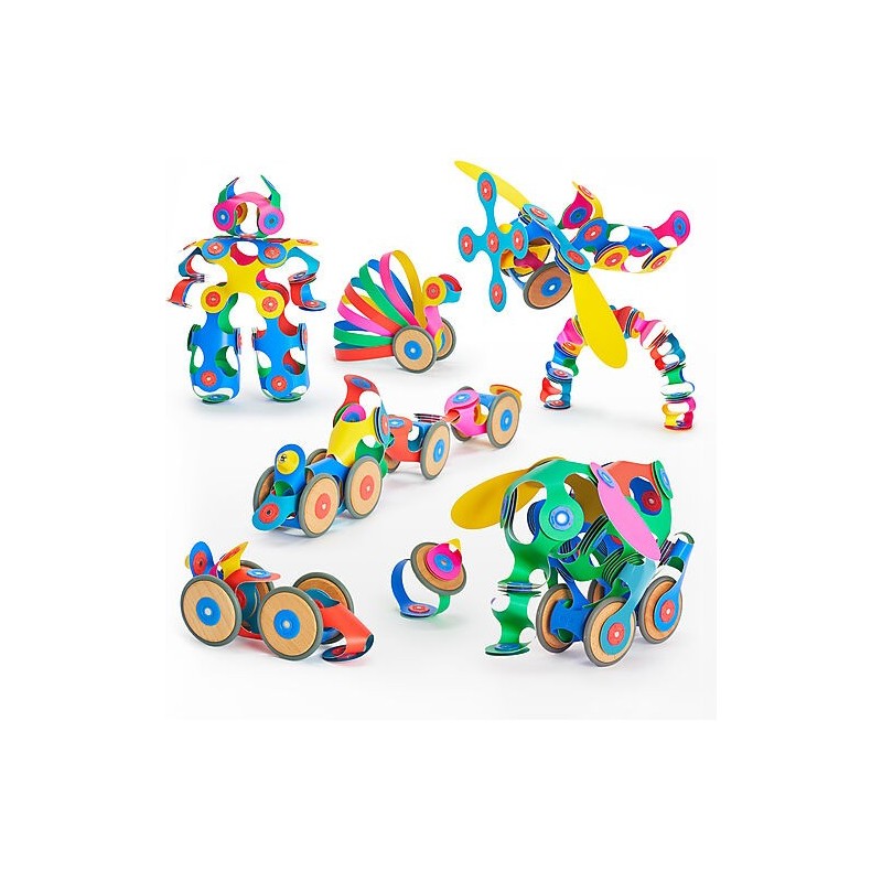 Scopri quante figure puoi costruire con il Set da 72 pezzi delle costruzioni magnetiche Clixo