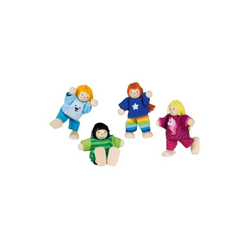 I Burattini Flessibili rappresentanti un gruppetto di bambini di Goki