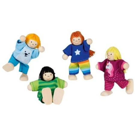 I Burattini Flessibili rappresentanti un gruppetto di bambini di Goki