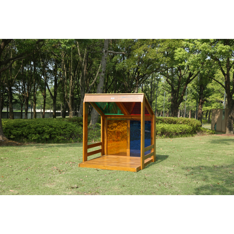La Casetta Arcobaleno in Legno da Esterno per Bambini di Wisdom