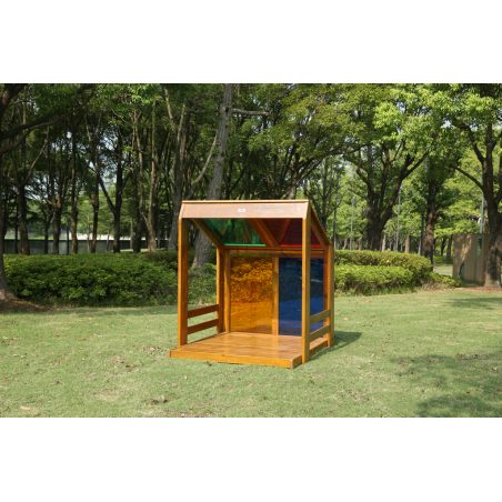 La Casetta Arcobaleno in Legno da Esterno per Bambini di Wisdom