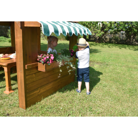 Favorisce la socializzazione La Casetta in Legno da Gioco da Esterno per Bambini di Wisdom