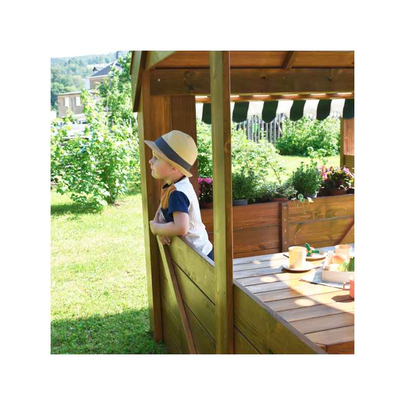 Uno spazio creativo e sicuro per i bambini La Casetta in Legno da Gioco da Esterno per Bambini di Wisdom