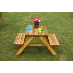 Bello, robusto e divertente il Tavolo da Picnic in Legno da Esterno per Bambini di Wisdom