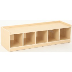 Lo Scaffale Basso da 5 Vani per Bambini di Wisdom è in legno robusto e resistente