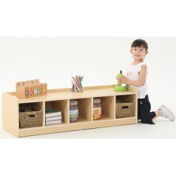 Lo Scaffale Basso da 5 Vani per Bambini di Wisdom ideale per riporre tutti i giochi
