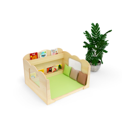 L'Angolo Lettura in Legno con Libreria per Bambini di Wisdom