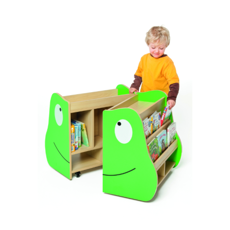 Una simpatica e comoda Libreria Pieghevole a Forma di Rana per Bambini di Wisdom