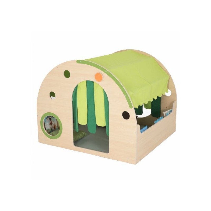 Struttura divertente in legno resistente il Rifugio Gioco e Lettura in Legno per Bambini di Wisdom