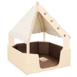 Interamente in legno sicura e accogliente la Casetta Gioco in Legno per Bambini di Wisdom