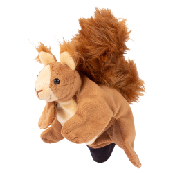 Marionetta in morbido peluche a forma di Scoiattolo