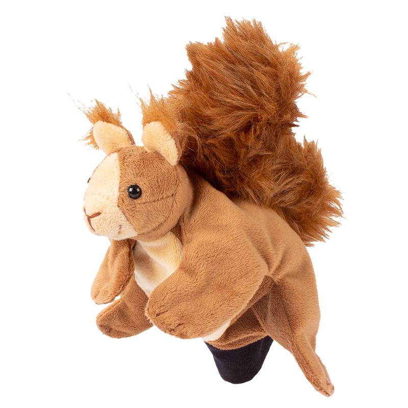Marionetta in morbido peluche a forma di Scoiattolo