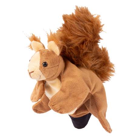 Marionetta in morbido peluche a forma di Scoiattolo