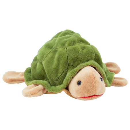 La marionetta in morbido peluche a forma di Tartaruga della Beleduc