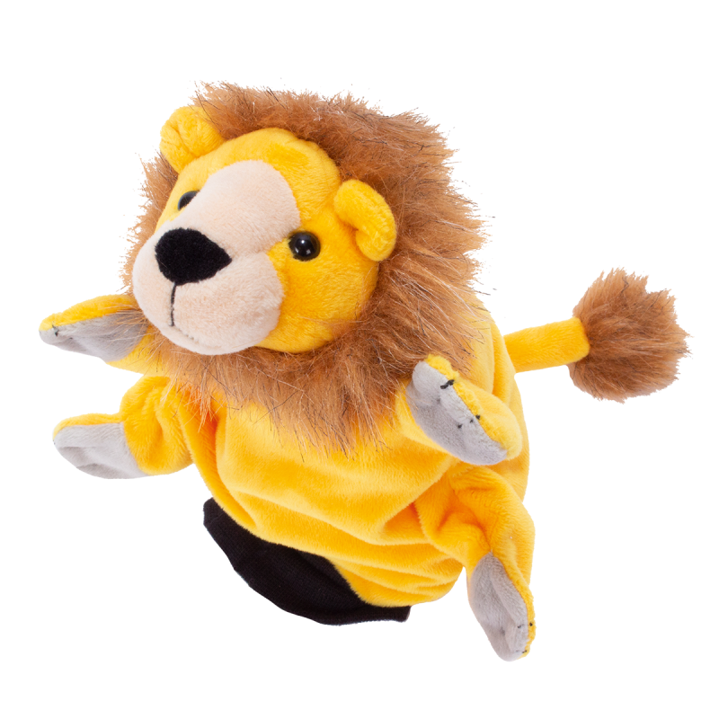 la marionetta in morbido peluche a forma di Leone