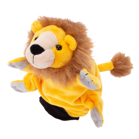 la marionetta in morbido peluche a forma di Leone
