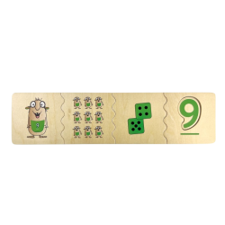 Un esempio della giusta combinazione del numero 9 del puzzle Mormels Numeri Un esempio della giusta combinazione del numero 9 del puzzle Mormels Numeri