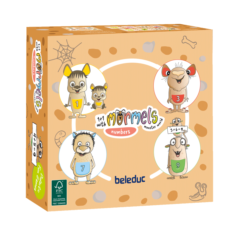 La scatola esterna del puzzle Mormels Numeri