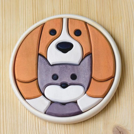 12 pezzi per formare un puzzle rotondo della BumbuToys