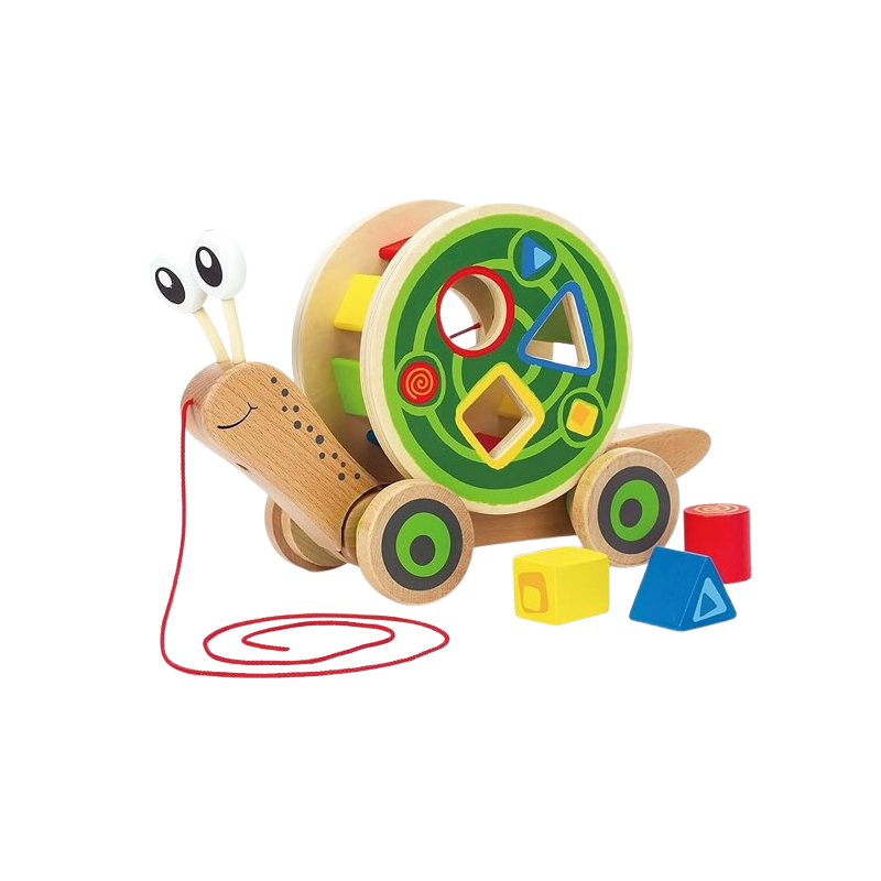 La Lumaca da tirare di Hape colorata e divertente per i bambini