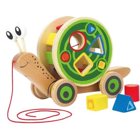 La Lumaca da tirare di Hape colorata e divertente per i bambini