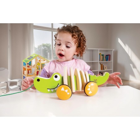 Il Coccodrillo da tirare di Hape diventerà il compagno di avventure per il tuo bambino Il Coccodrillo da tirare di Hape diventerà il compagno di avventure per il tuo bambino