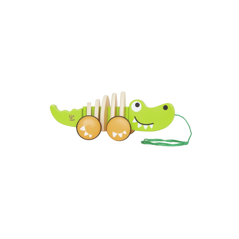 Il Coccodrillo da tirare di Hape colorato e divertente per i bambini