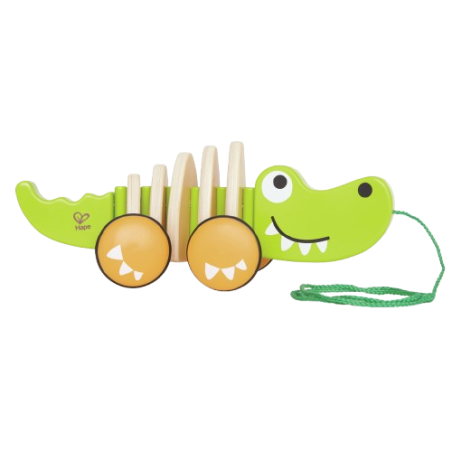 Il Coccodrillo da tirare di Hape colorato e divertente per i bambini