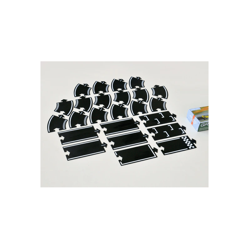 24 pezzi da assemblare per creare la tua pista di macchinine con Grand Prix di Waytoplay 24 pezzi da assemblare per creare la tua pista di macchinine con Grand Prix di Waytoplay