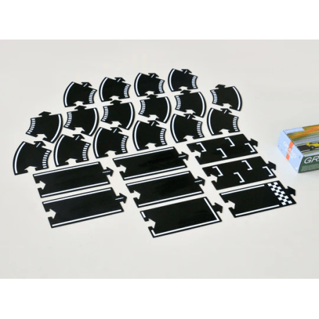 24 pezzi da assemblare per creare la tua pista di macchinine con Grand Prix di Waytoplay 24 pezzi da assemblare per creare la tua pista di macchinine con Grand Prix di Waytoplay
