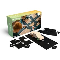 Scatola e contenuto della pista Highway da 24 pezzi con macchinina inclusa di Waytolplay Scatola e contenuto della pista Highway da 24 pezzi con macchinina inclusa di Waytolplay