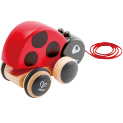 La Coccinella trainabile in legno sicuro e resistente della Hape La Coccinella trainabile in legno sicuro e resistente della Hape