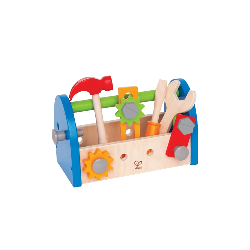 La Cassetta degli attrezzi di Hape colorata e resistente