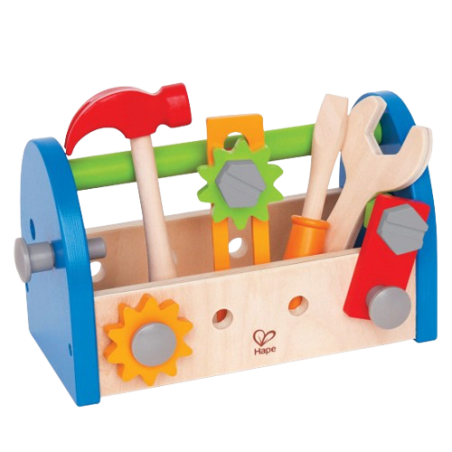 La Cassetta degli attrezzi di Hape colorata e resistente