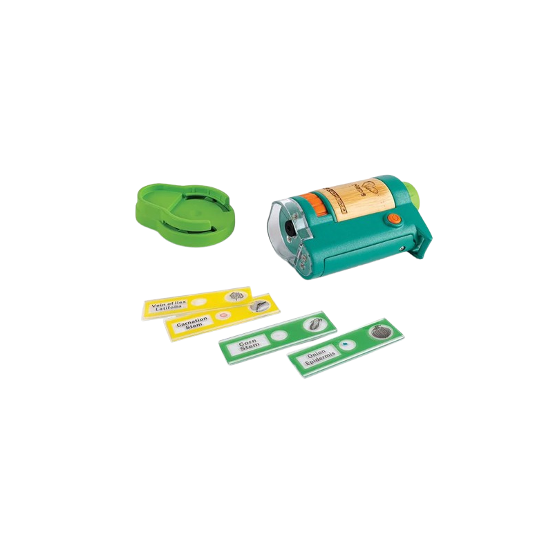 Il Microscopio Portatile di Hape è già dotato di 4 vetrini Il Microscopio Portatile di Hape è già dotato di 4 vetrini