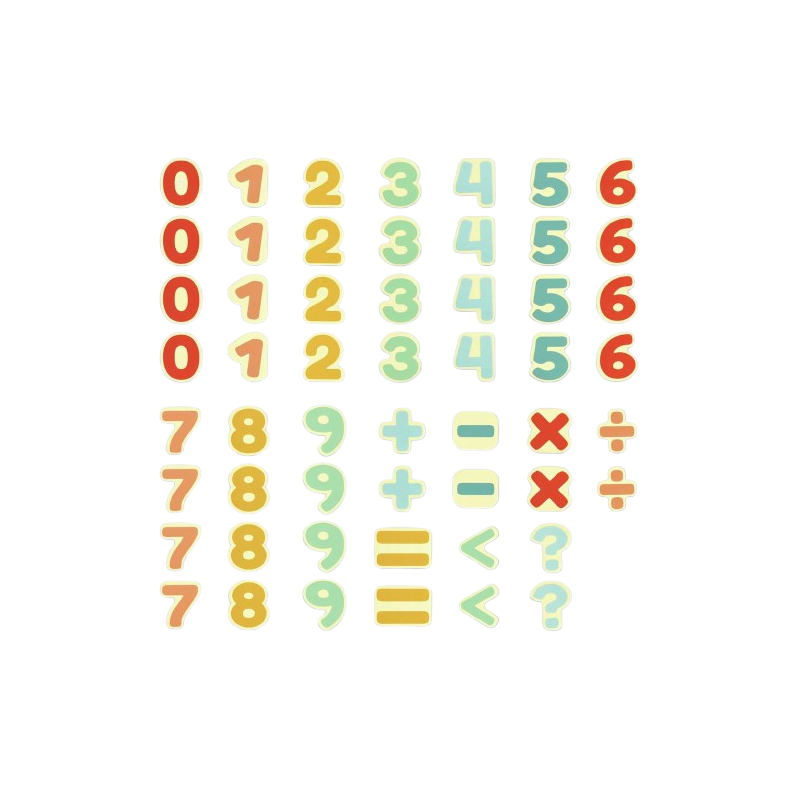 I numeri magnetici di Hape da usare sulla lavagna multiattività