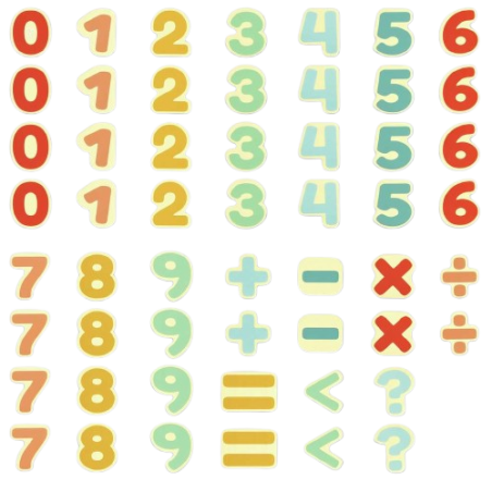 I numeri magnetici di Hape da usare sulla lavagna multiattività