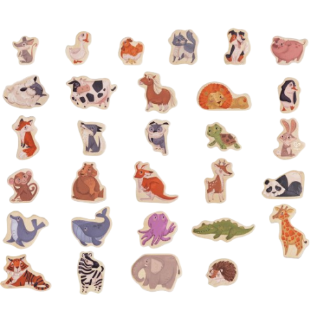 Gli animali magnetici di Hape da usare sulla lavagna multiattività
