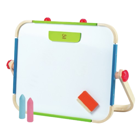 La Lavagnetta portatile double face di Hape perfetta per stimolare la creatività nei bambini