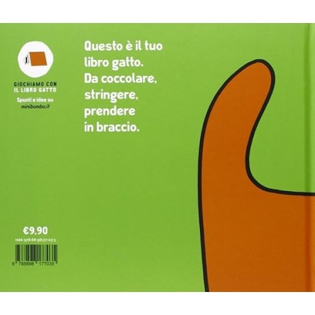La coda sul retro del libro gatto di Monibombo La coda sul retro del libro gatto di Monibombo