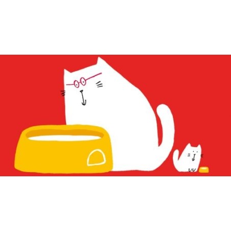 Un esempio di illustrazione di Grande Gatto Piccolo Gatto di Minibombo Un esempio di illustrazione di Grande Gatto Piccolo Gatto di Minibombo