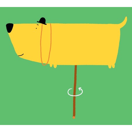 Il colorato Signor Cane del libro Ha visto la mia coda? di Minibombo Il colorato Signor Cane del libro Ha visto la mia coda? di Minibombo