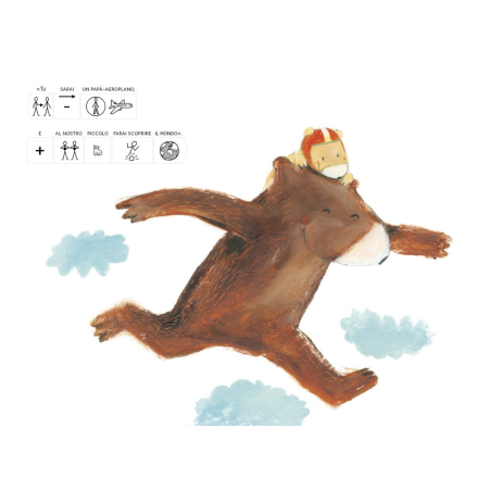 Una delle illustrazioni del libro Papà-isola di Officina Babùk Una delle illustrazioni del libro Papà-isola di Officina Babùk