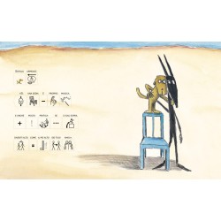 I due protagonisti del libro La sedia blu di Officina Babùk