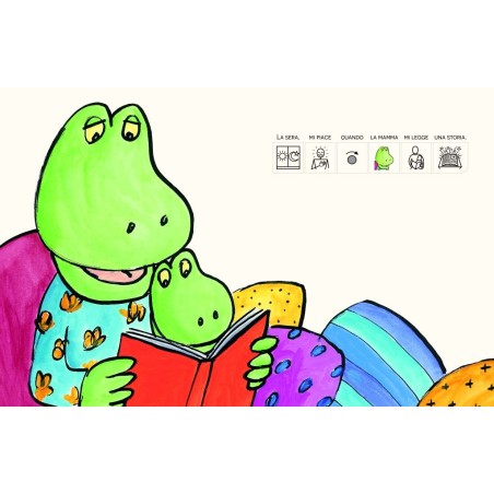 Mano male che c'è la mamma a proteggere il piccolo coccodrillo Taddeo nel libro La paura del mostro di Officina Babùk Mano male che c'è la mamma a proteggere il piccolo coccodrillo Taddeo nel libro La paura del mostro di Officina Babùk