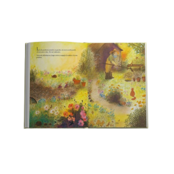 L'immagine del giardino protagonista del libro Il piccolo giardiniere di Storiedichi Edizioni