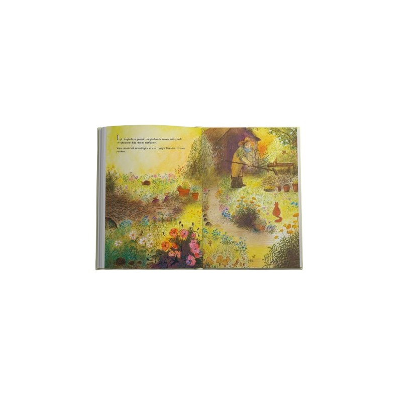 L'immagine del giardino protagonista del libro Il piccolo giardiniere di Storiedichi Edizioni L'immagine del giardino protagonista del libro Il piccolo giardiniere di Storiedichi Edizioni